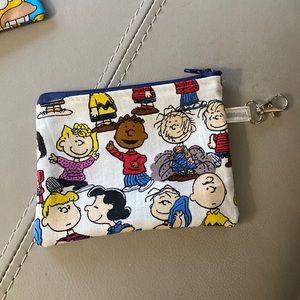 - Charlie Brown Peanut Gang Accessory zippered pouch bag / coin purse 5” x…